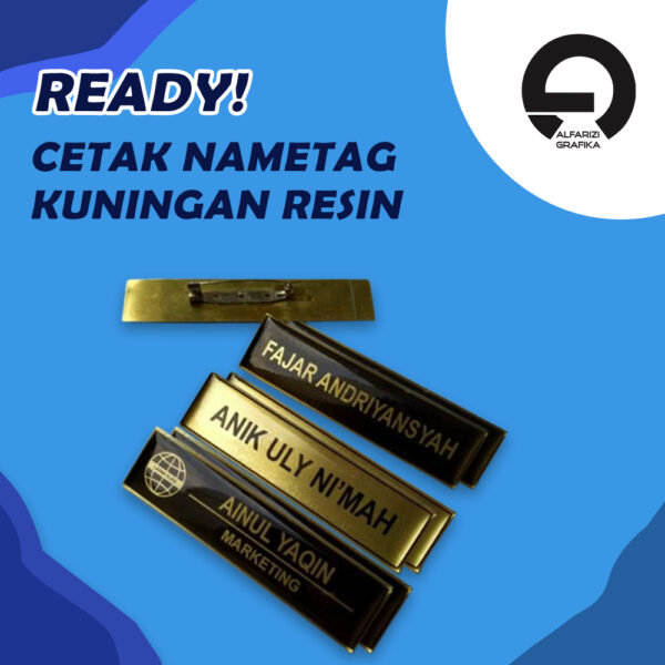 Nametag Kuningan (Resin)