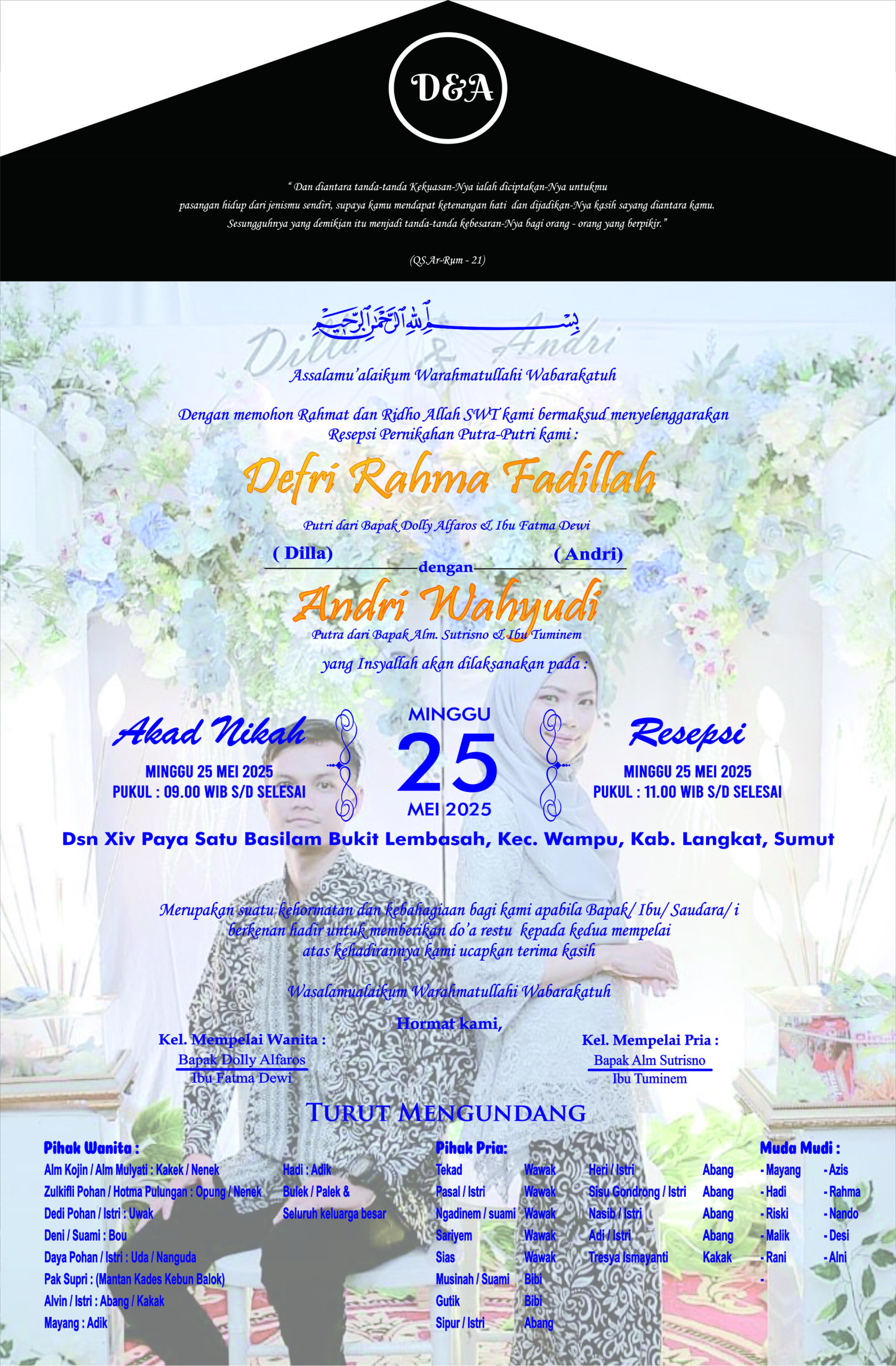 UNDANGAN D&A belakang